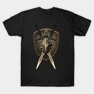 vikings sword and shield 1 T-Shirt